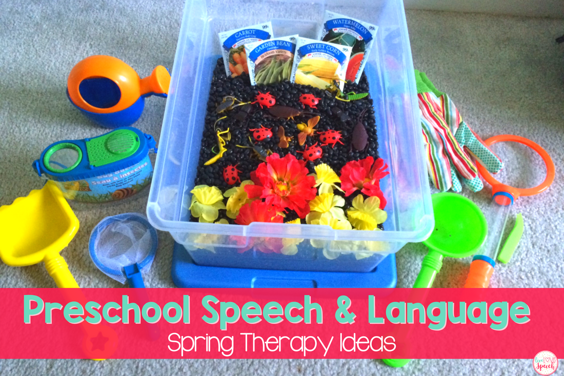 Use these fun and engaging preschool speech and language activities with your speech therapy students this spring. 