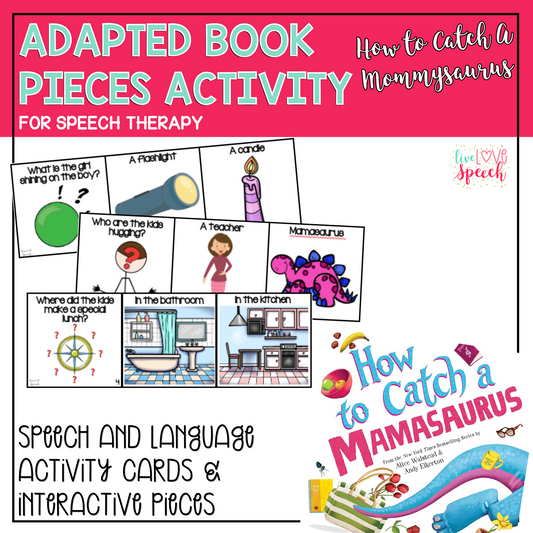 Adapted Book Piece Set | How to catch a Mamasaurus | Printable Version