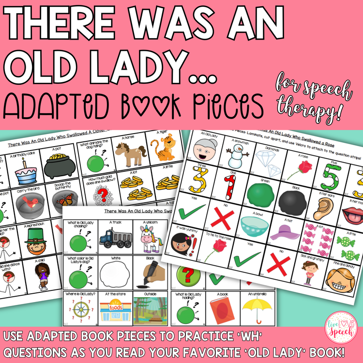 There Was an Old Lady Who Swallowed a...Adapted Book Pieces MEGA BUNDLE