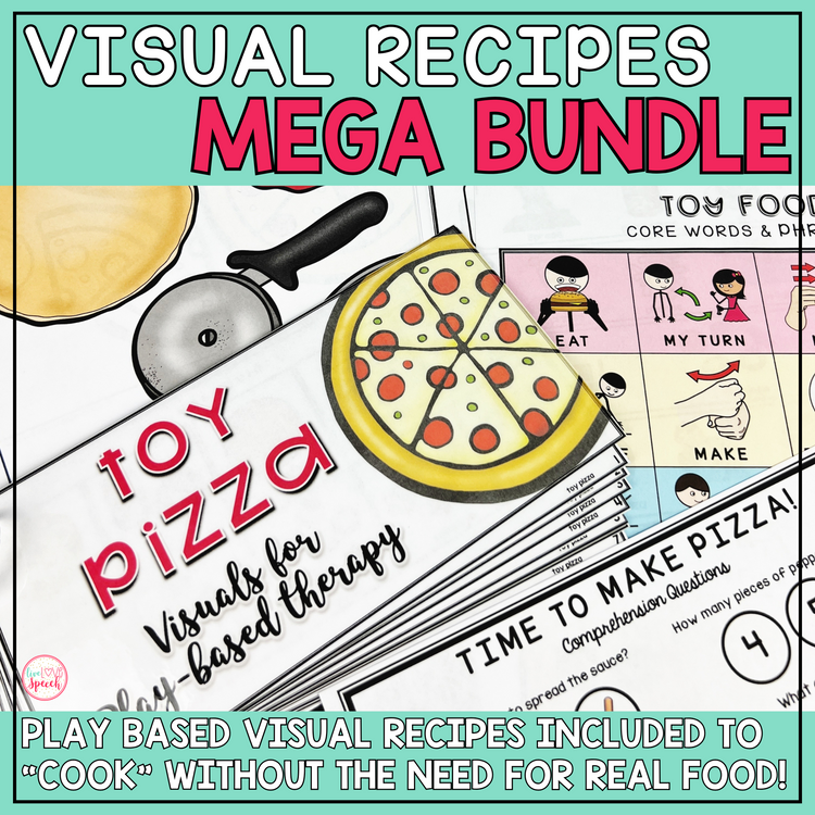 Visual Recipes for Speech Therapy MEGA BUNDLE | Themed, Play-Based, and More!