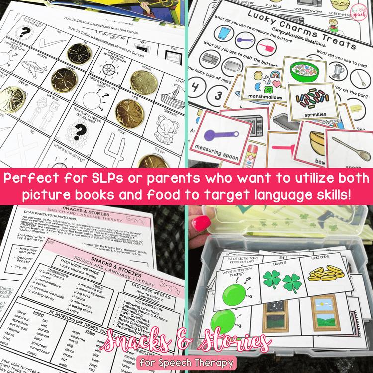 St. Patrick's Day Snacks and Stories for Speech Therapy | Hands-On Activites