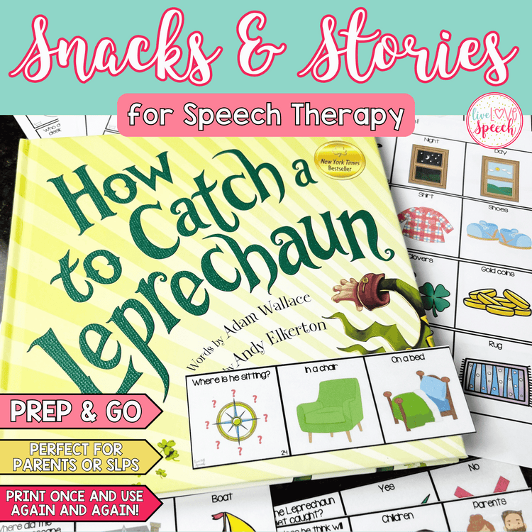 St. Patrick's Day Snacks and Stories for Speech Therapy | Hands-On Activites