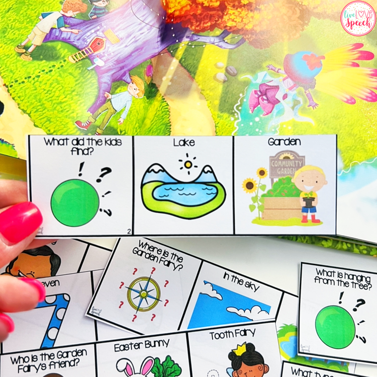 Adapted Book Piece Set  for Speech Therapy | How to Catch a Garden Fairy | Printable Version