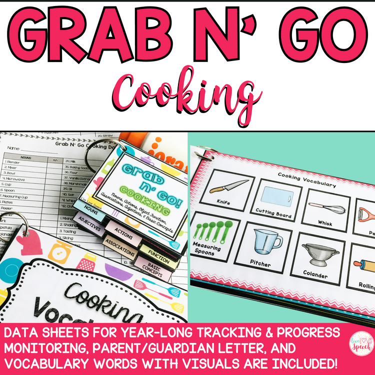 Grab N' Go Cooking | Speech and Language Activities