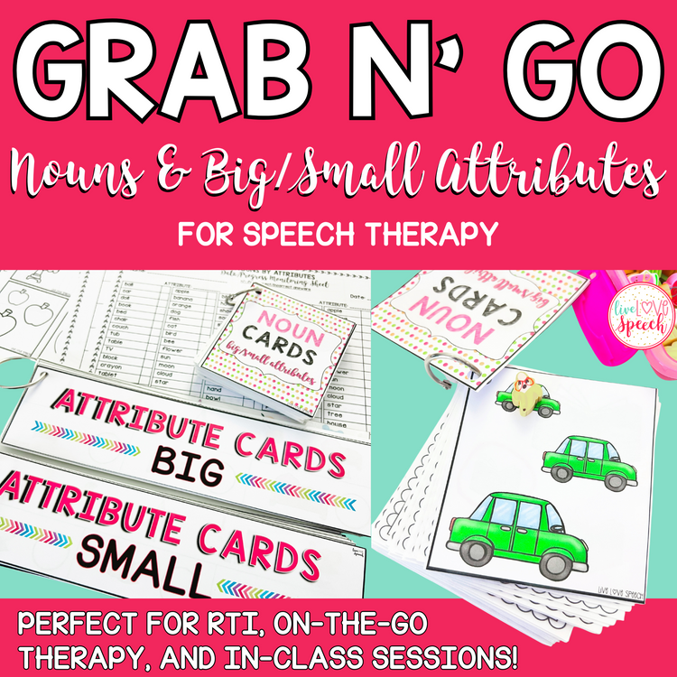Grab n' Go Nouns and Big/Small Attributes