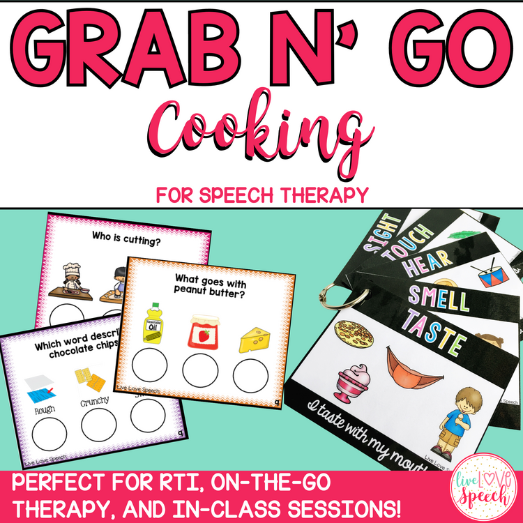 Grab N' Go Cooking | Speech and Language Activities