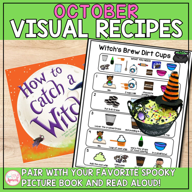 October Visual Recipes | Speech Therapy | Cooking with Kids | Life Skills