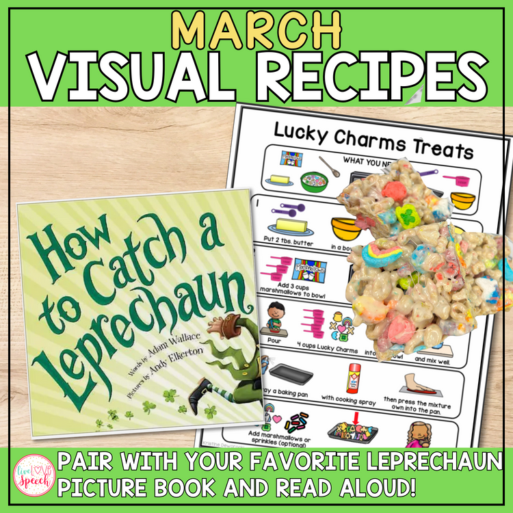 March Visual Recipes | Speech Therapy | Cooking with Kids | Life Skills