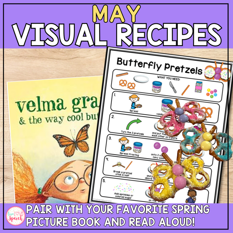 May Visual Recipes | Cheat Sheets | Speech Therapy | Life Skills