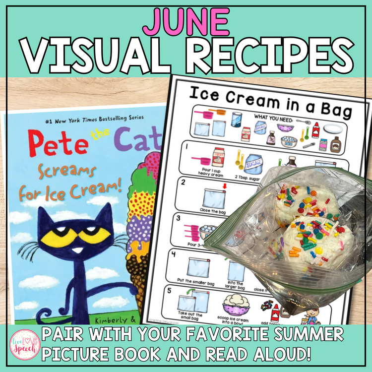 June Visual Recipes | Speech Therapy | Cooking with Kids | Life Skills