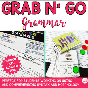 Grab N' Go Grammar {Common Core Aligned}
