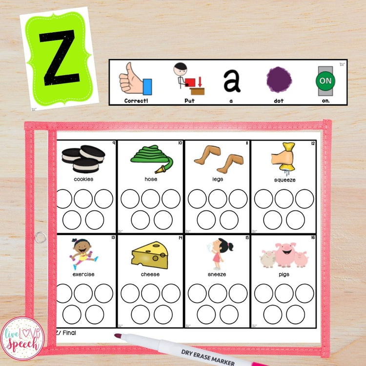 Grab N' Go Later Developing Sounds | Articulation Cards | Speech Therapy