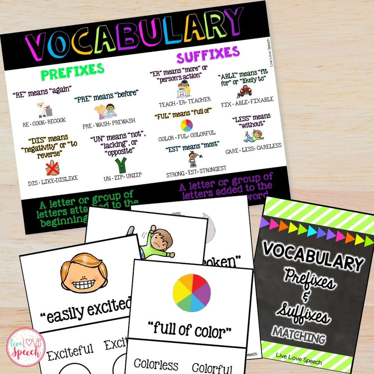 Grab N' Go Vocabulary | Leveled & Common Core Aligned | Speech Therapy