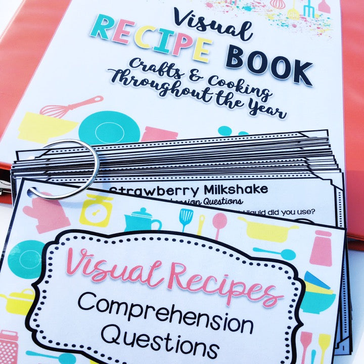 Cooking & Craft Visual Recipe Pack-Edition 2 | 30 RECIPES | Speech Therapy | Hands-On Learning