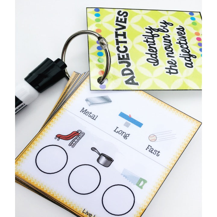 Grab N' Go Adjectives | Speech Therapy Resource