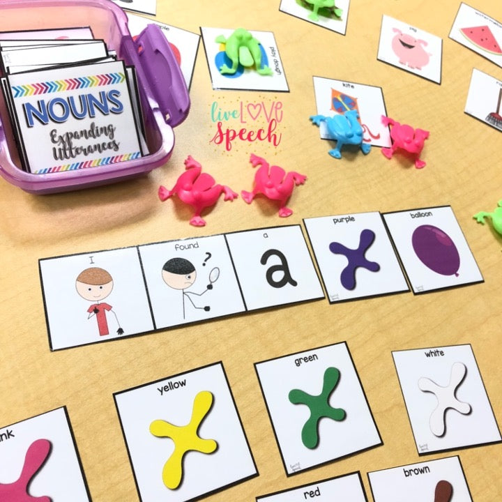Grab N' Go Expanding Utterances | Speech Therapy Resource