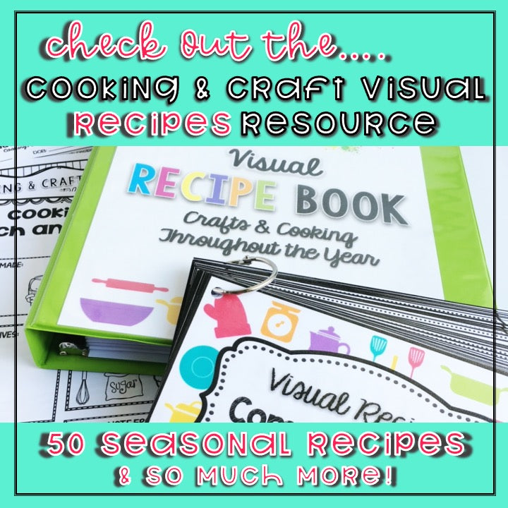 Unicorn Bait Visual Recipe | Freebie | Cooking for Kids | Speech Therapy