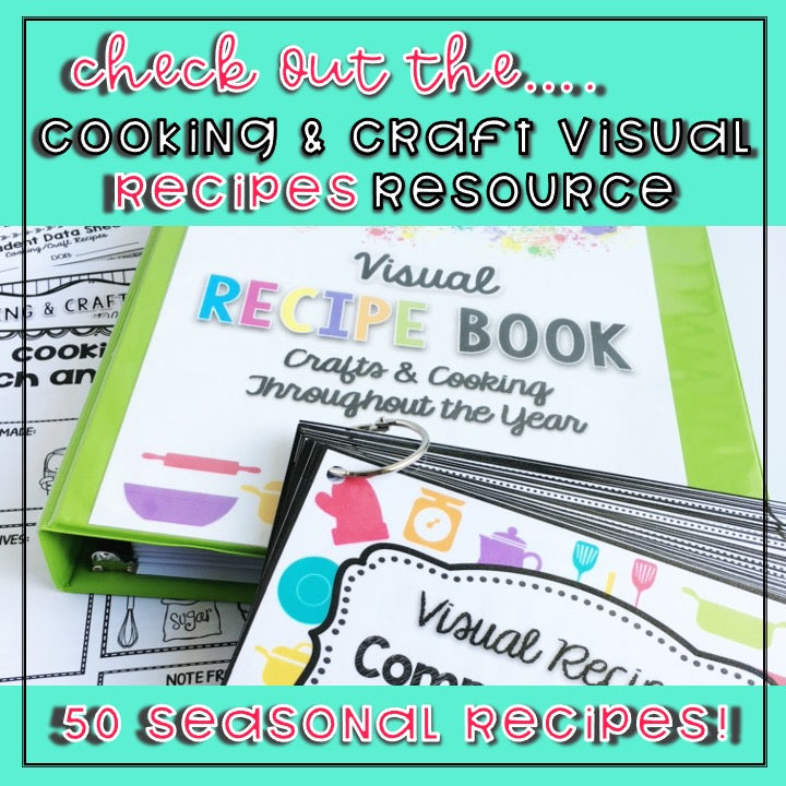 Mermaid Bait Visual Recipe | Freebie | Speech Therapy