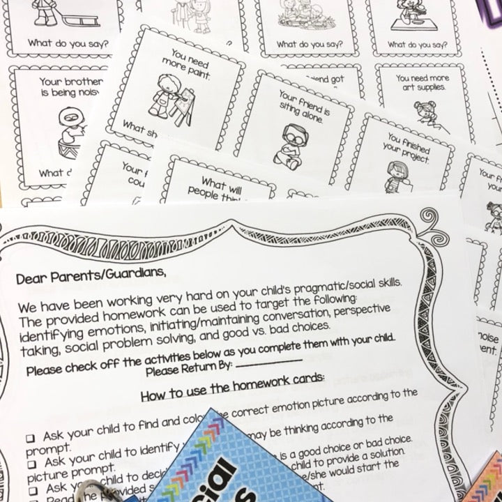 Grab N' Go Social Skills | Speech Therapy