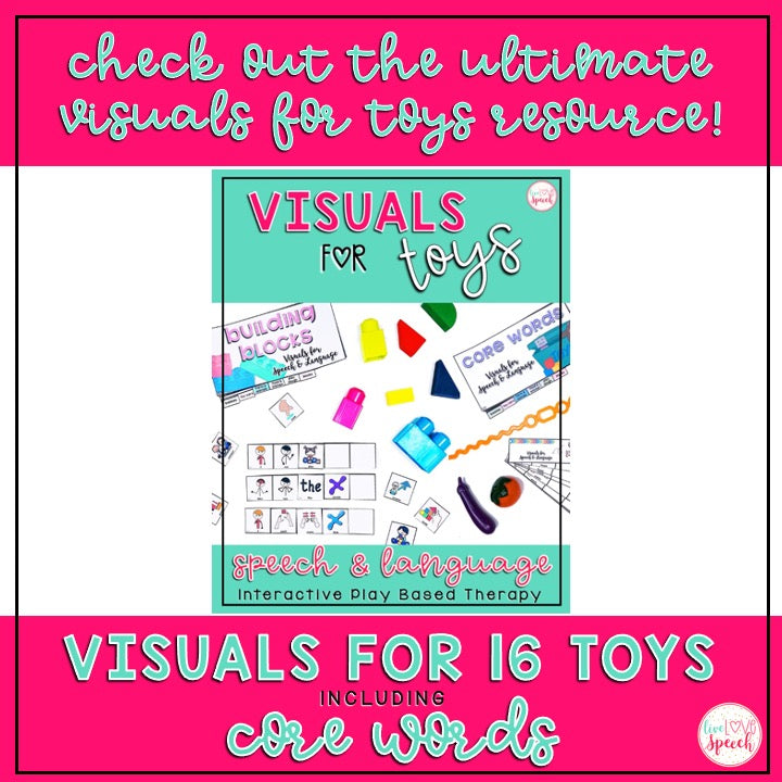 Potato Head Visuals Freebie | Speech Therapy | Play-Based Therapy