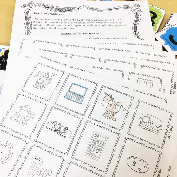 Grab N' Go Articulation BUNDLE | Early & Later Developing Sounds | Speech Therapy