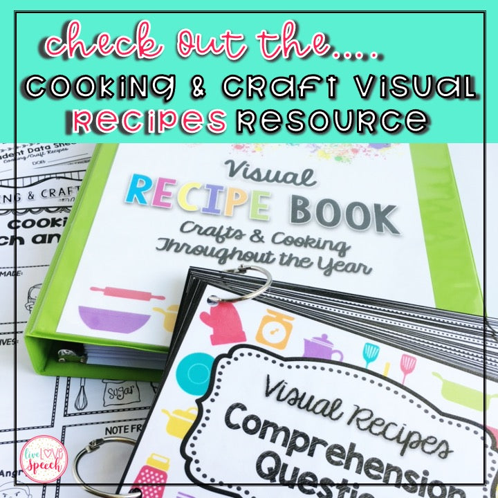 Green Apple Dough Visual Recipe | FREEBIE | Speech Therapy