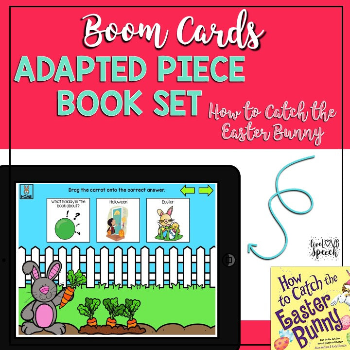 How to Catch the Easter Bunny | BOOM Cards™ | Speech Therapy Activities