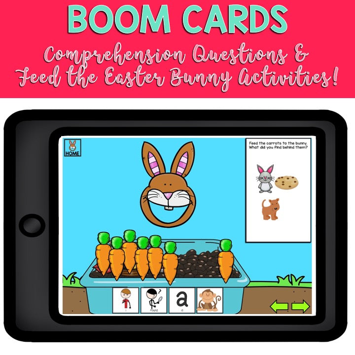 How to Catch the Easter Bunny | BOOM Cards™ | Speech Therapy Activities