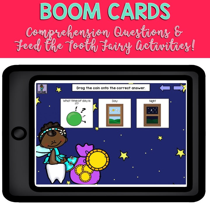 How to Catch the Tooth Fairy | BOOM Cards™ | Speech Therapy Activities