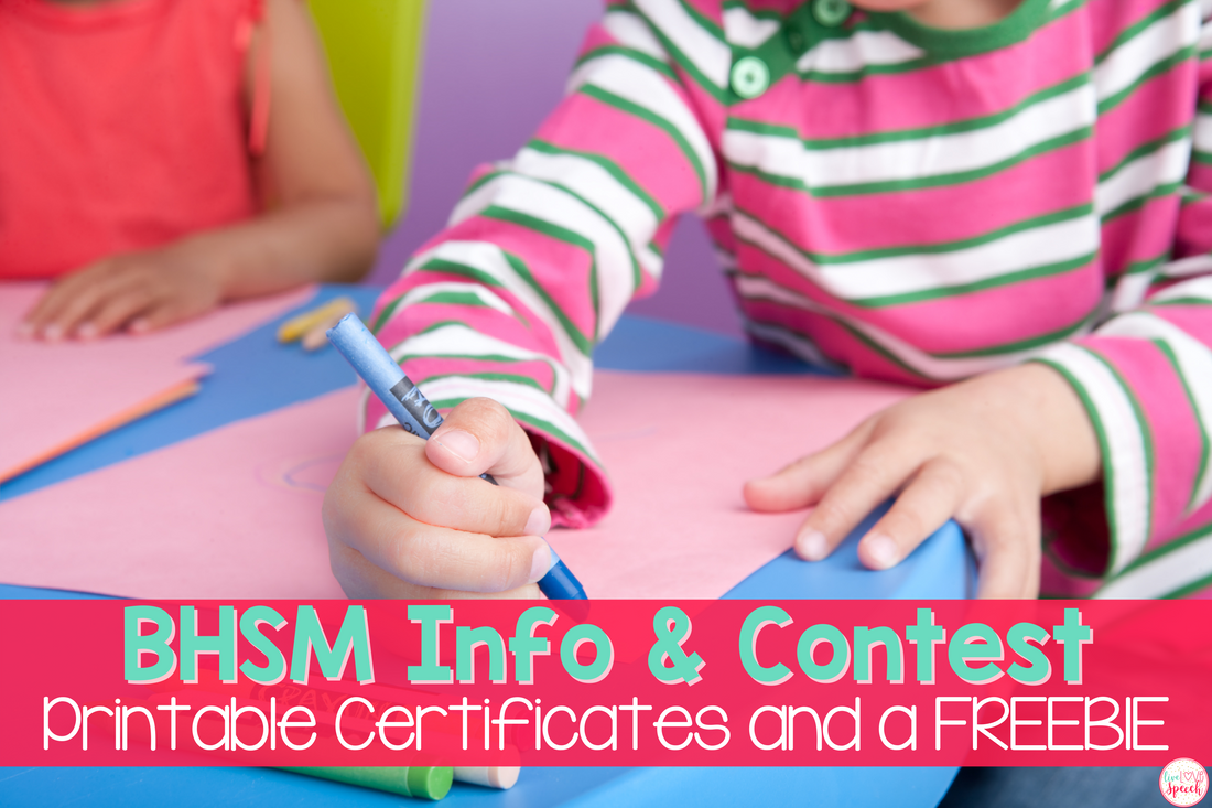 BHSM Info & contest printable certificates and freebie