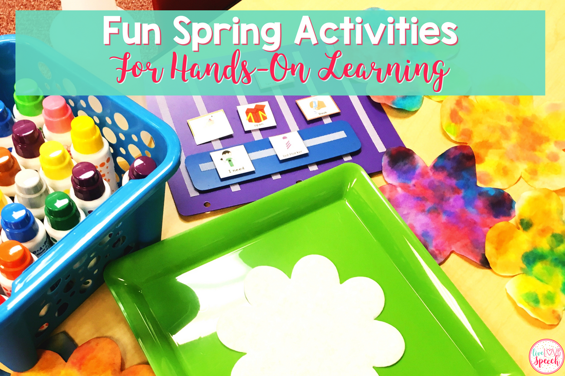 These fun spring activities for hands on learning will keep your speech therapy students engaged in learning this spring.