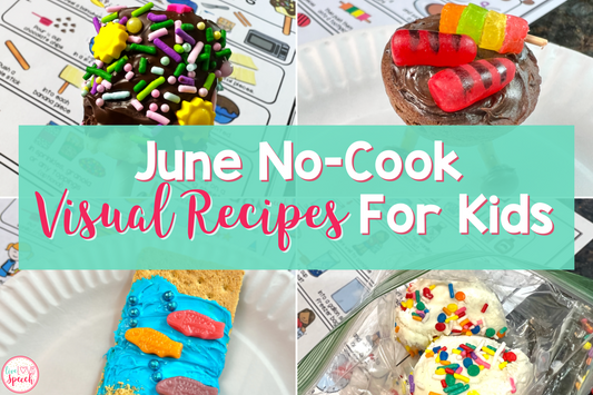 June No-Cook Visual Recipes For Kids