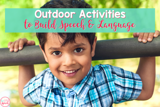 Use these fun outdoor activities for lots of fun in your speech and language classes. 