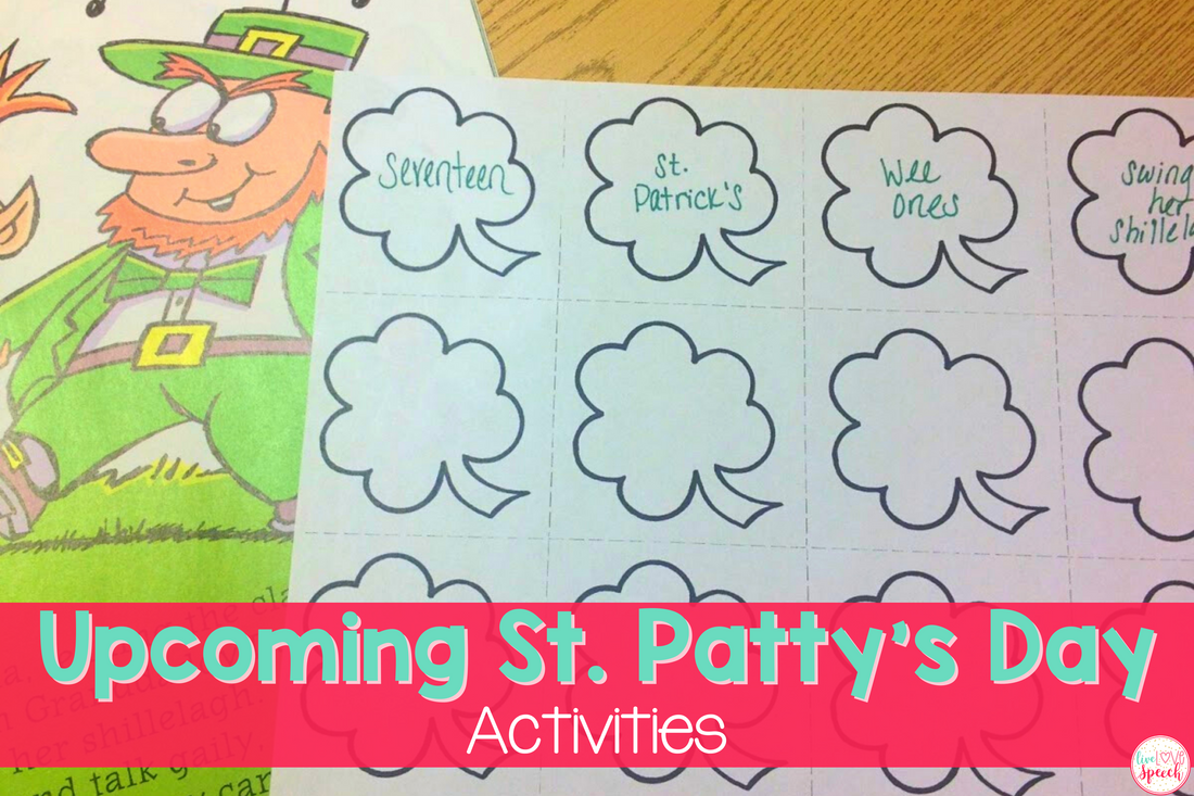 Use these fun and engaging St. Patty's Day activities in your speech therapy classes this spring.