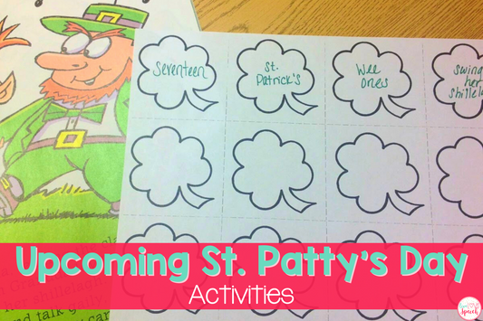 Use these fun and engaging St. Patty's Day activities in your speech therapy classes this spring.