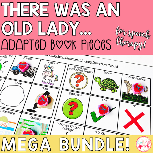 There Was an Old Lady Who Swallowed a...Adapted Book Pieces MEGA BUNDLE