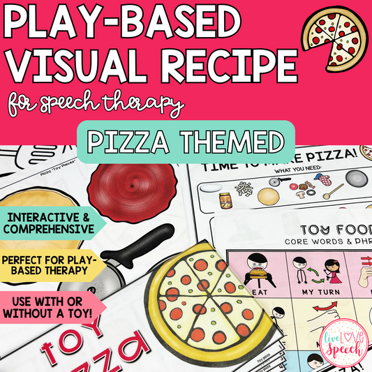 Play-Based Visual Recipe Resource for Speech Therapy | Pizza Themed