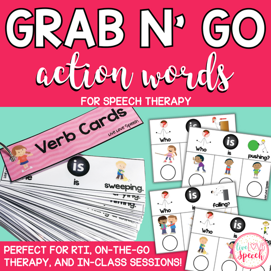 Grab N' Go Action Words | Speech Therapy