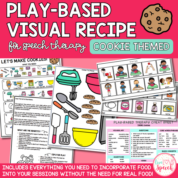Play-Based Visual Recipe Resource for Speech Therapy | Cookie Themed ...