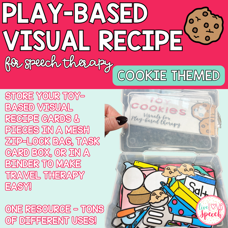Play-Based Visual Recipe Resource for Speech Therapy | Cookie Themed
