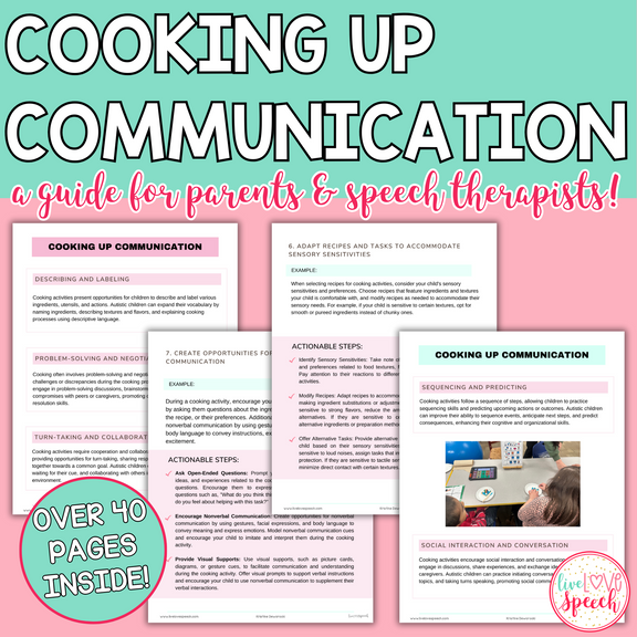 Cooking Up Communication: A Parent's Guide to Building Communication S ...