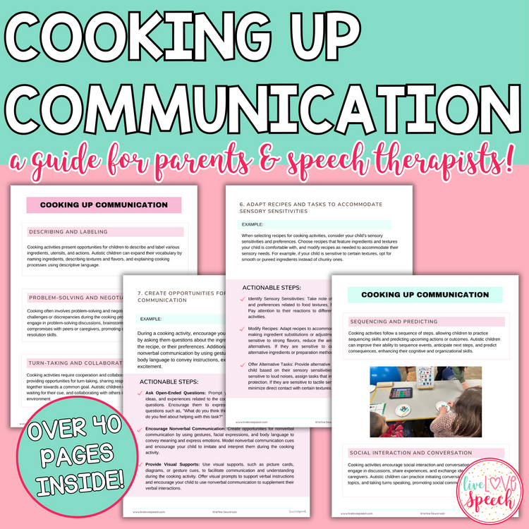 Cooking Up Communication: A Parent's Guide to Building Communication Skills Through Cooking Activities