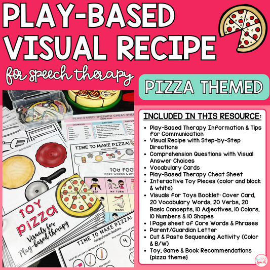 Play-Based Visual Recipe Resource for Speech Therapy | Pizza Themed