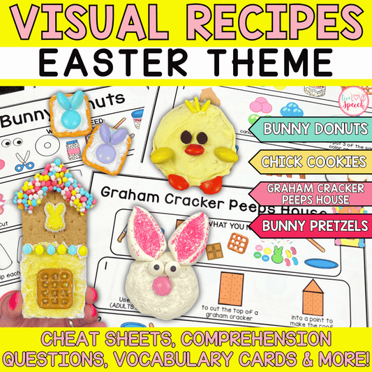 Visual Recipes for Speech Therapy | EASTER THEME | Life Skills