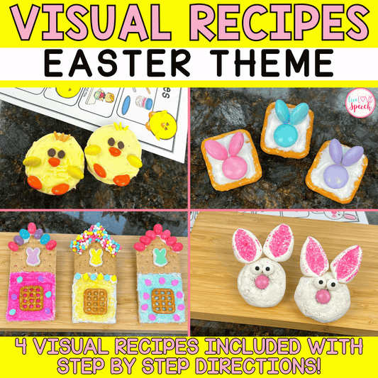 Visual Recipes for Speech Therapy | EASTER THEME | Life Skills