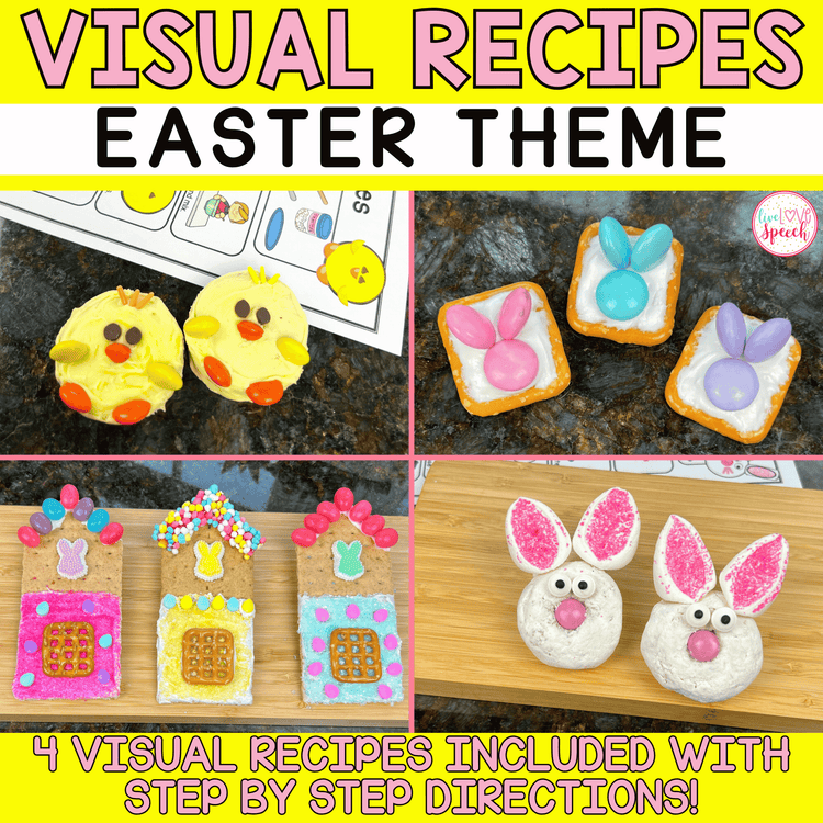 Visual Recipes for Speech Therapy | EASTER THEME | Life Skills