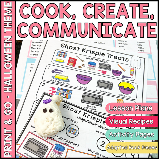 Halloween Themed Speech Therapy Activities | Cook, Create, Communicate