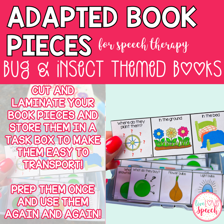 Flowers Garden Adapted Book Pieces for Speech Therapy | Special Education