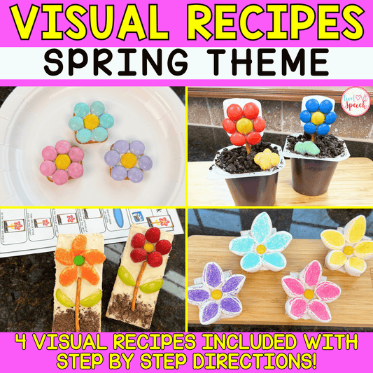 Visual Recipes for Speech Therapy | SPRING THEME | Life Skills