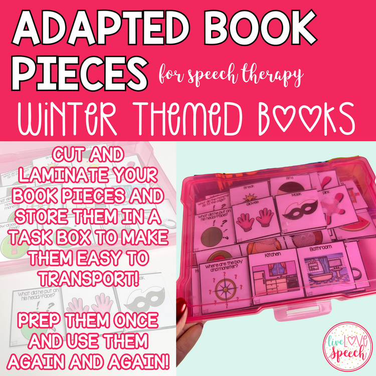 Winter Adapted Book Pieces for Speech Therapy